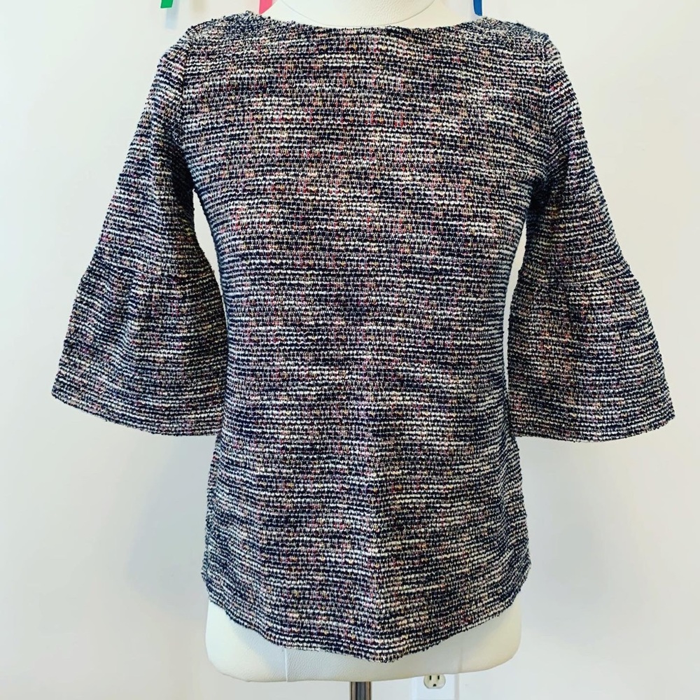 Loft Textured Bell Sleeve Top - XXS Petite